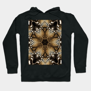 Brown and Gold Kaleidoscope Hoodie